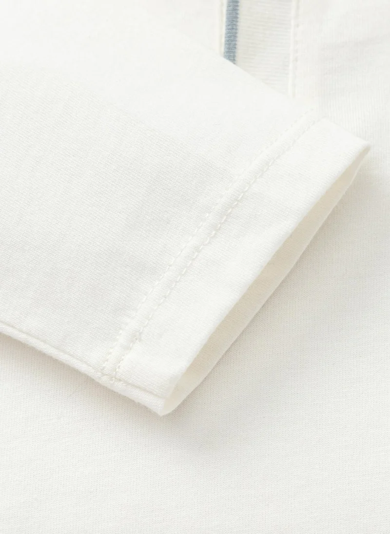 Balabala White Baby Boys Lapel long sleeve T-shirt for Men | Best Price UAE